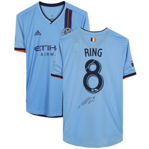 Alexander Ring New York City FC Autographed Blue 2019 Adidas Authentic Jersey