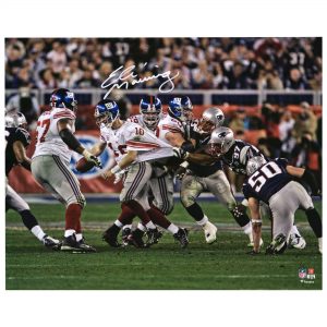 Eli Manning New York Giants Autographed Super Bowl XLII Photograph