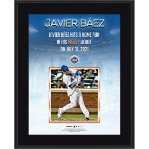 Javier Baez New York Mets 10.5″ x 13″ Debut Sublimated Plaque