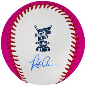 Pete Alonso New York Mets Autographed 2021 Home Run Derby Money Ball Baseball