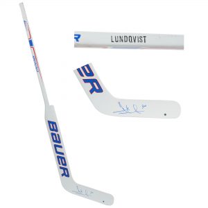 Henrik Lundqvist New York Rangers Autographed Bauer Game Model Goalie Stick