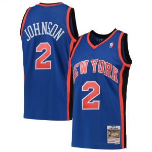 Larry Johnson New York Knicks Mitchell & Ness Hardwood Classics 1998-99 Swingman Jersey