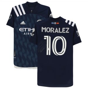 Maximiliano Moralez New York City FC Autographed Match-Used #10 Navy Jersey from the 2020 MLS Season