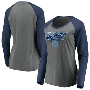 New York City FC Women’s Classics Tri-Blend Raglan Long Sleeve T-Shirt