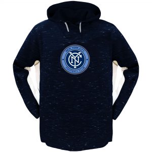 New York City FC Majestic Women’s Plus Size Contrast Heathered Pullover Hoodie