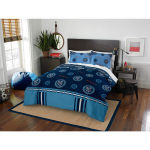 New York City FC The Northwest Company 86” x 86” Full/Queen Comforter & Sham Set