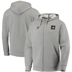 New York City FC adidas Must-Have Enhanced Raglan Full-Zip Hoodie Jacket