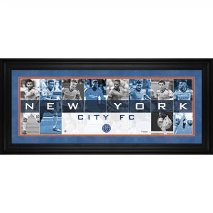 New York Fc Framed 10” x 30” Player Panoramic Collage