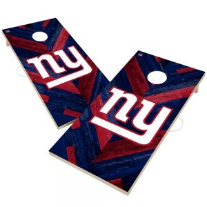 New York Giants 2′ x 4′ Herringbone Design Cornhole Set