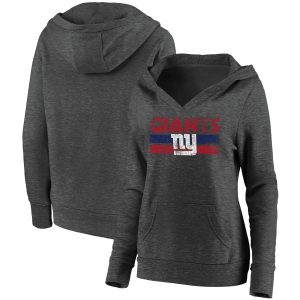 New York Giants Women’s First String V-Neck Pullover Hoodie