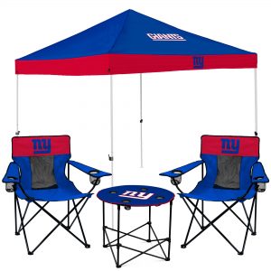 New York Giants Tailgate Canopy Tent, Table, & Chairs Set