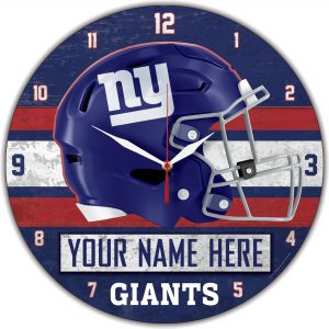 New York Giants WinCraft Personalized 14” Round Wall Clock