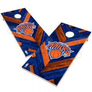 New York Knicks 2′ x 4′ Herringbone Design Cornhole Set