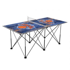 New York Knicks 6′ Weathered Design Pop Up Table Tennis Set