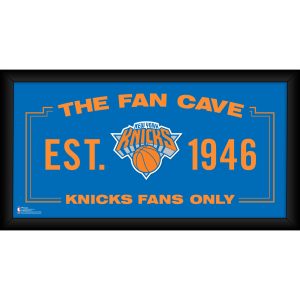 New York Knicks Framed 10″ x 20″ Fan Cave Collage