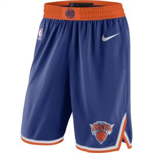 New York Knicks Nike 2019/20 Icon Edition Swingman Shorts – Blue