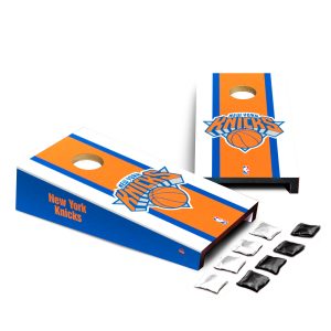 New York Knicks Stripe Design Desktop Cornhole Game Set