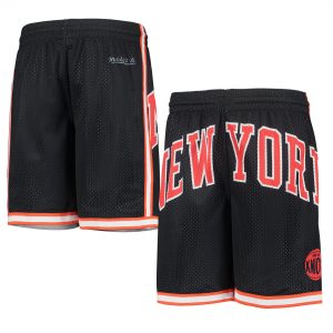 New York Knicks Youth Hardwood Classics Throwback Big Face Mesh Shorts