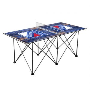 New York Rangers 6′ Weathered Design Pop Up Table Tennis Set