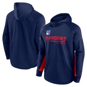 New York Rangers Authentic Pro Locker Room Raglan Pullover Hoodie – Navy