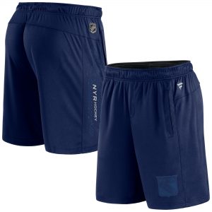 New York Rangers Authentic Pro Travel and Training Shorts – Navy