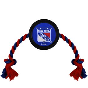 New York Rangers Hockey Puck Dog Toy