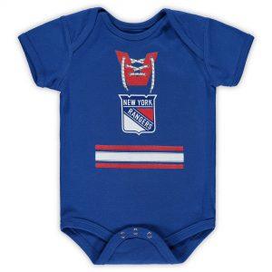 New York Rangers Infant Mock Jersey Stripes Bodysuit – Blue