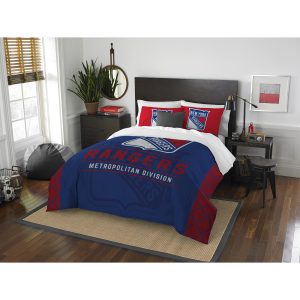 New York Rangers The Northwest Company NHL Draft Full/Queen Comforter Set