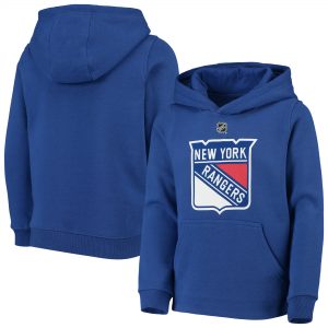 New York Rangers Youth Primary Logo Pullover Hoodie – Blue