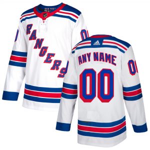 New York Rangers adidas Authentic Custom Jersey – White