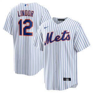 Nike Francisco Lindor New York Mets White Home Replica Player Jersey