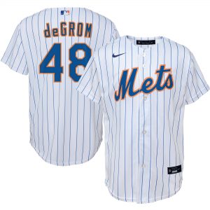 Nike Jacob deGrom New York Mets Youth White Home Replica Player Jersey