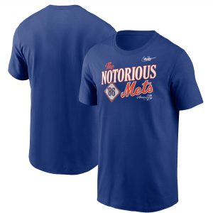 Nike New York Mets Royal 1986 World Series 35th Anniversary The Notorious T-Shirt