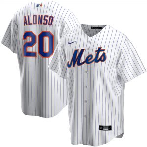 Nike Pete Alonso New York Mets White Home Replica Player Name Jersey