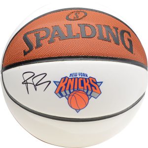 R.J. Barrett New York Knicks Autographed Spalding White Panel Basketball