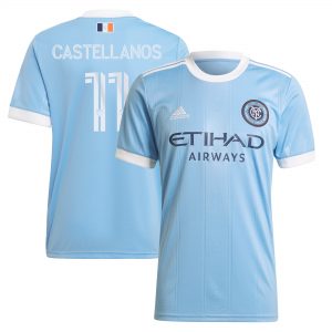 Valentín Castellanos New York City FC adidas 2021 Bronx Blue Kit Replica Player Jersey