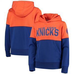 Youth New York Knicks Playoff Color Block Pullover Hoodie